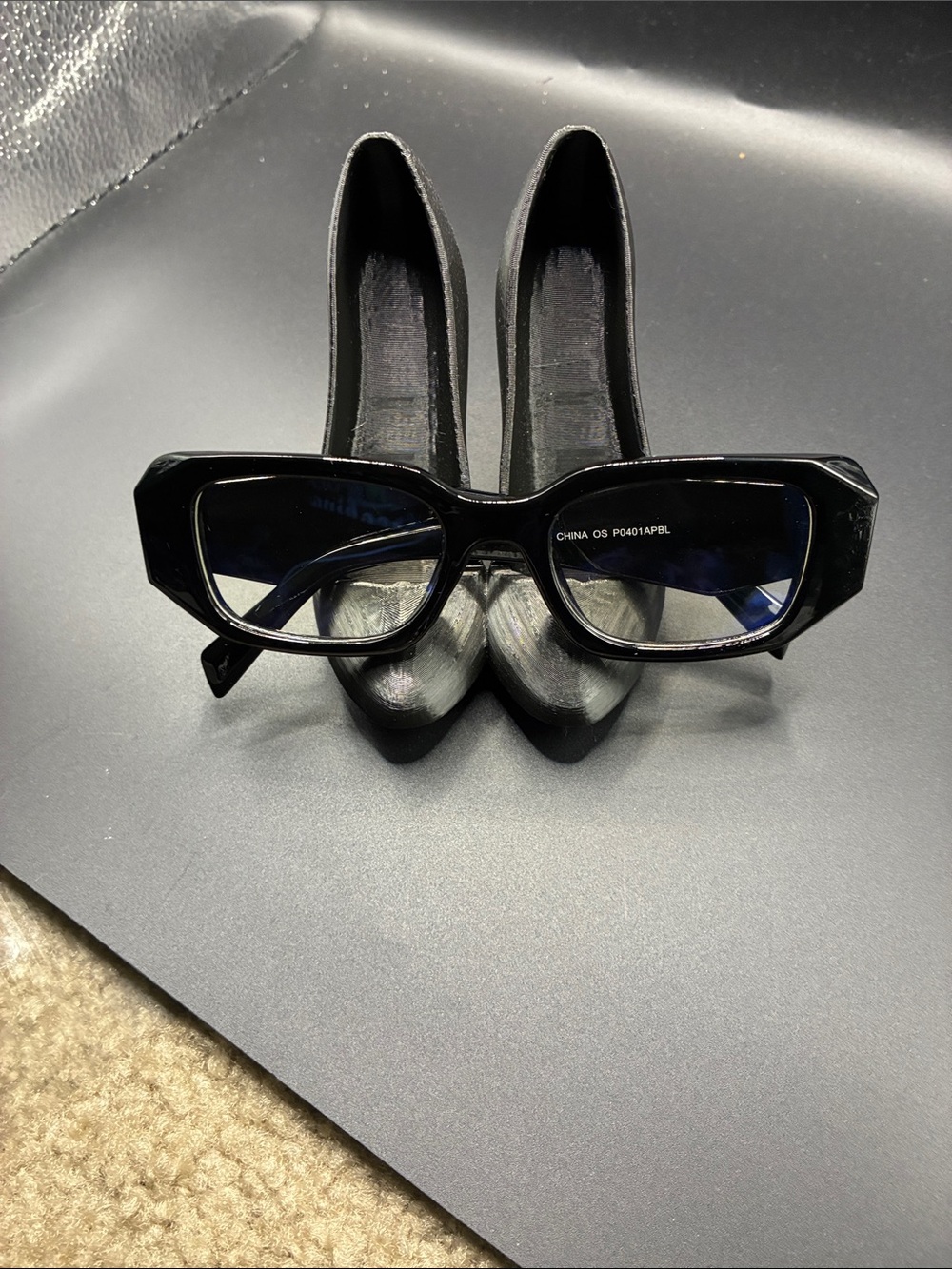 The coolest blue light Fashion Nova Black Angular Rectangular Women's Glasses